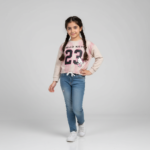 بلوز کراپ دخترانه پنبه دورس - تصویر 2