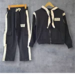 ست سویشرت شلوار بگ نوار کنفی دورس دو نخ سایز 55 تا 70