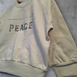 بلوز نقلی باکسی طرح پیس  Peace دورس پنبه 9 ماه تا 3 سال - تصویر 2