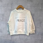 بلوز نقلی باکسی طرح پیس  Peace دورس پنبه 9 ماه تا 3 سال - تصویر 4