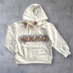 هودی سفید چاپی طرح BB دورس دو نخ پنبه سایز 40 تا 65