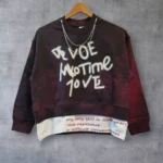 بلوز باکسی گردن بندی تیکه دوزی سفید  زنجیر دار سایز 55 تا 70