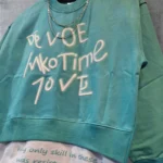 بلوز باکسی گردن بندی تیکه دوزی سفید  زنجیر دار سایز 55 تا 70 - تصویر 4