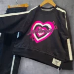 ست دخترانه قلب بلوز و شلوار دورس دو نخ سایز 45 تا 65 - تصویر 7