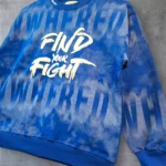 بلوز طرح Find دورس پنبه  آبی تیره/آبی روشن 55/60/65 - تصویر 3