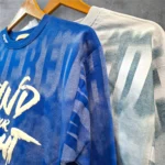 بلوز طرح Find دورس پنبه  آبی تیره/آبی روشن 55/60/65 - تصویر 2