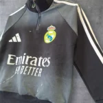 ست نیم زیپ رئال مادرید مشکی دورس دونخ پنبه سایز 55 تا 70 - تصویر 2