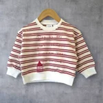 دورس رینگر نقلی طرح خانه راه راه آبی/زرشکی 6 ماه تا 3 سال - تصویر 4